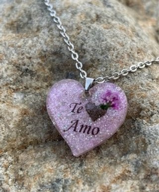 Collar Corazón Artesanal Te Amo