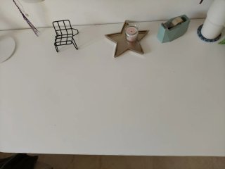 Escritorio blanco & mueble colgante Sólo recogida