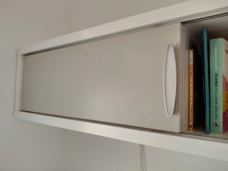 Escritorio blanco & mueble colgante Sólo recogida