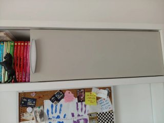Escritorio blanco & mueble colgante Sólo recogida