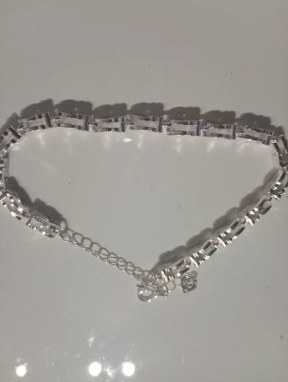 Pulsera de plata diseño floral