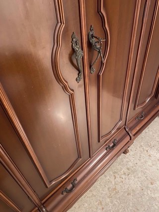 Armario madera maciza 6 puertas clásico