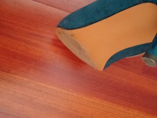 Zapatos de salón MARYPAZ verde azulado talla 39