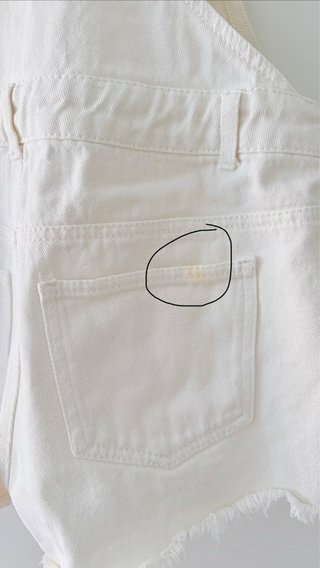 Mono / Peto vaquero blanco Primark