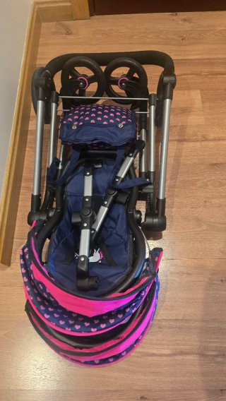 Carrito Doble Muñecas Juguete