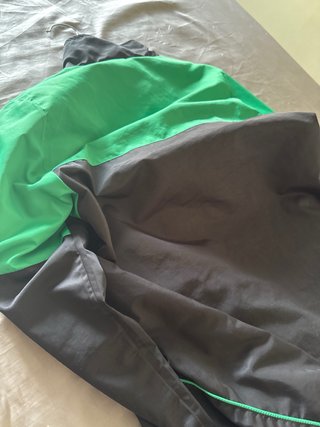 Chaqueta Lacoste Negra y Verde