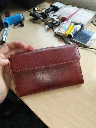 Cartera de cuero Balenciaga