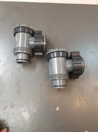 Válvulas Cierre Piscina 38mm (2 Unidades)