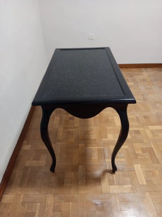 Mesa auxiliar madera color negro