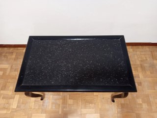 Mesa auxiliar madera color negro