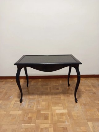 Mesa auxiliar madera color negro
