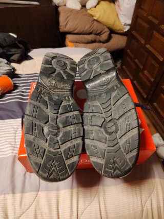 Zapatos de seguridad Piel Beige/Azul