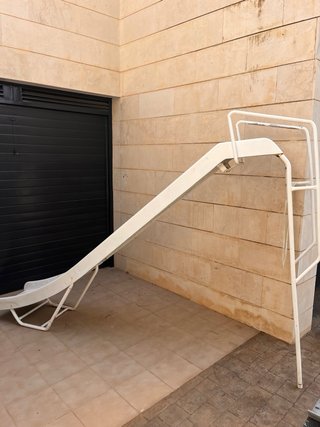 Tobogán de piscina clásico de fibra de vidrio