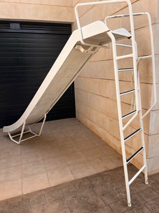 Tobogán de piscina clásico de fibra de vidrio