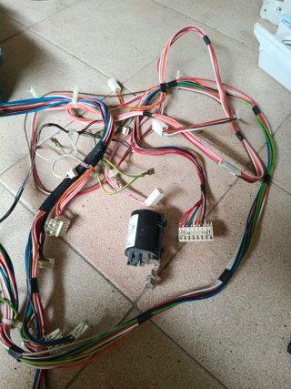 Motor Fagor 4812x con correa, cableado y condensad