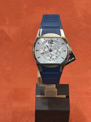 Reloj Breil Cronógrafo Azul y Plateado