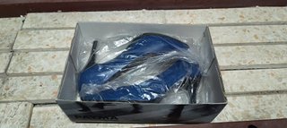 Zapatos Payma de salón azul marino de piel – Tacón