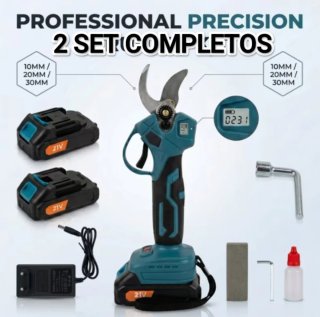 2 set completos de tijeras inalámbricas recargable