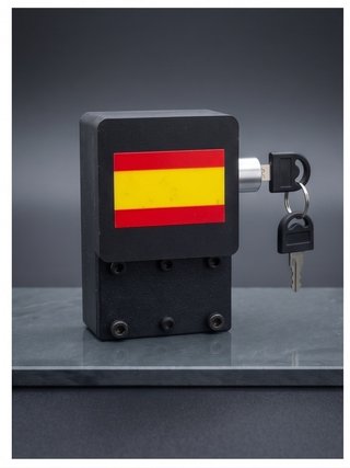 Soporte Carpuride bandera España con llave