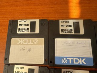 10 Dischi Floppy TDK MF-2HD MS-DOS