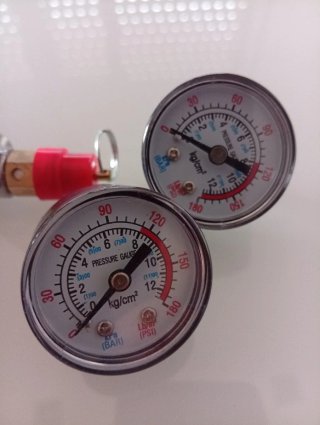 Kit presostatoZINANTA para compresor + 2manómetros