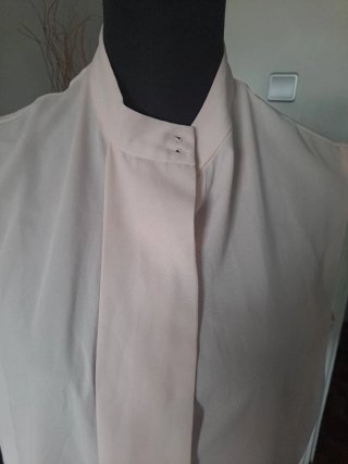 Camisa Mango sin mangas rosa fluida