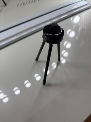 Mini trípode de mesa con rosca