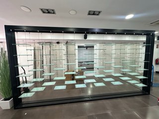 Estantería hierro y cristal antirotura