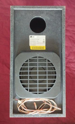 Subwoofer LG Negro y Plateado