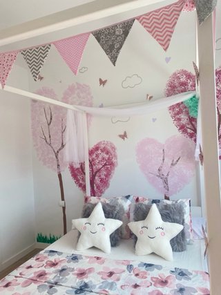 Estructura Cama Dosel Blanca 140x200 del 2024