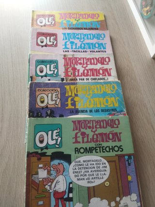 Comic tebeos de Mortadelo y Filemón.