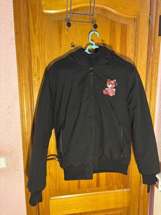 Chaqueta Oso Diamante Negra Multicolor