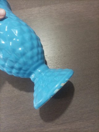 Jarrón Cerámica Azul Manises
