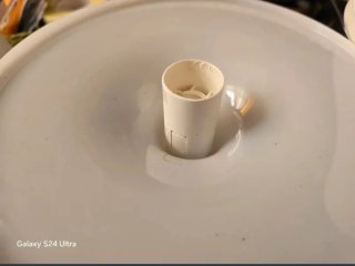 Lámpara de mesilla blanca