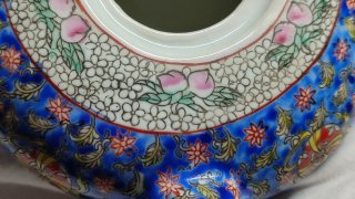 Tetera china porcelana Qianlong Sello Base