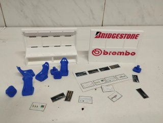 Decoración Scalextric-slot Pit Box