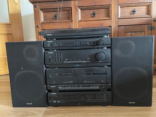Cadena de música Philips negra