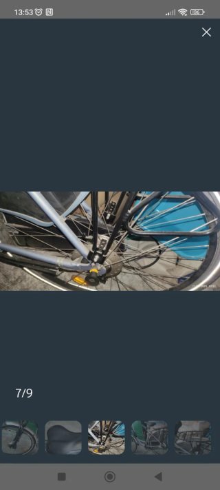 Bicicleta urbana Btwin azul