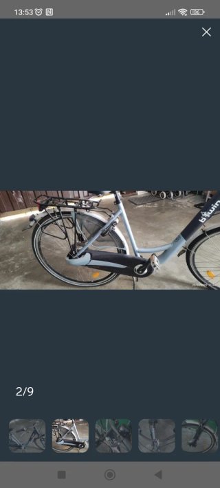 Bicicleta urbana Btwin azul