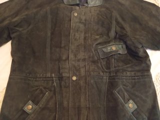 Chaquetón ante y piel