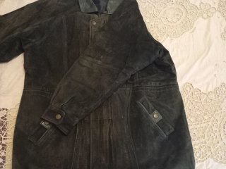 Chaquetón ante y piel