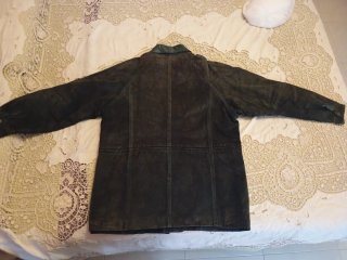 Chaquetón ante y piel