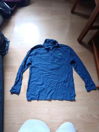 Polo Scalpers manga larga azul