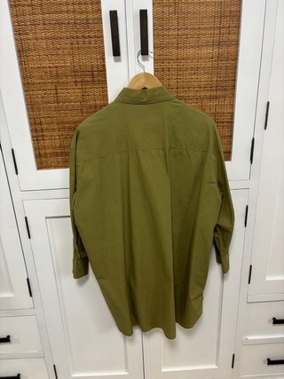 Camisa oversize Bershka verde M