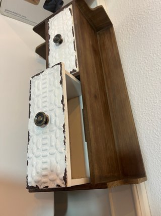 Estantería perchero industrial con cajones