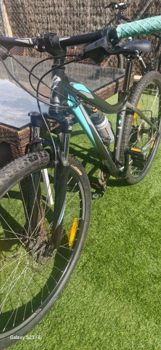 Bicicleta MTB Especialized (Mujer) Gris/Turquesa
