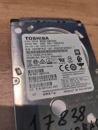 Disco Duro Toshiba MQ01ABF050 500GB 2,5"