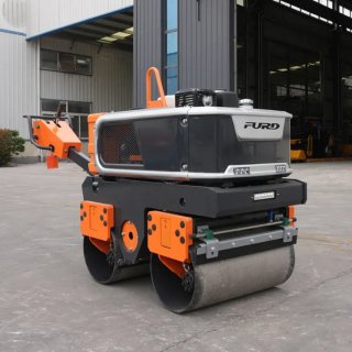 Mini Rodillo Compactador Vibratorio Doble Tambor