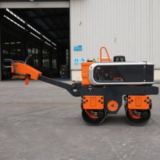 Mini Rodillo Compactador Vibratorio Doble Tambor