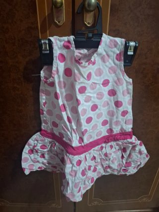 Vestido rosa lunares 24 meses